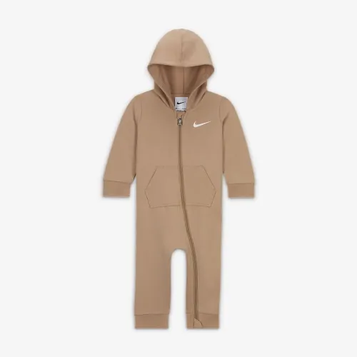 Nike Essentials Baby (0-9M) Hooded Coverall цвет коричневый