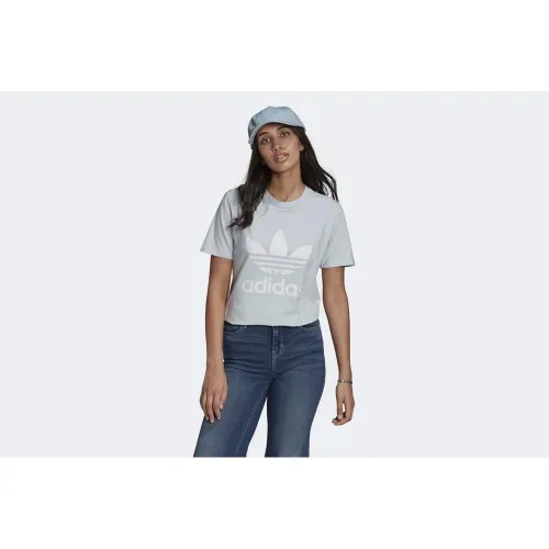 Футболка adidas Adicolor Classics Trefoil Tee GN2975 - Голубая