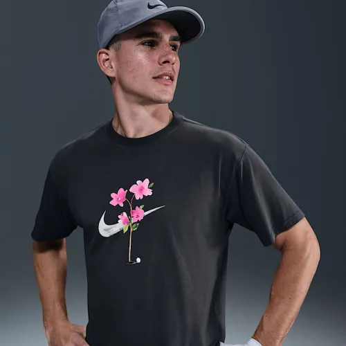 Nike мужские Max90 для гольфа футболка цвет серый