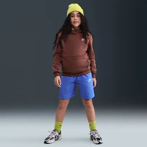 Nike Sportswear Club Fleece Big детские French Terry шорты синий