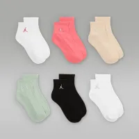 Nike Jordan Everyday Essentials Big дитячі Ankle шкарпетки (6 пар) колір зелений