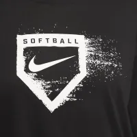 Nike Dri-FIT женская Softball Толстовка с капюшоном цвет черный