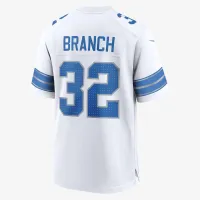 Brian Branch Detroit Lions мужские Nike NFL Game Football Jersey цвет белый