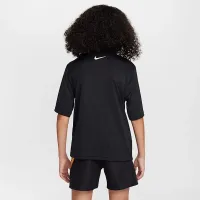Nike Swim Hydroguard Big дитячі (для хлопчиків) Dri-FIT Short-Sleeve Top колір чорний