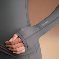 NikeSKIMS Weightless Layers женская Full-Zip Толстовка с капюшоном цвет серый