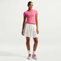Nike Sportswear Chill Knit женская Slim Short-Sleeved Cropped футболка Pink