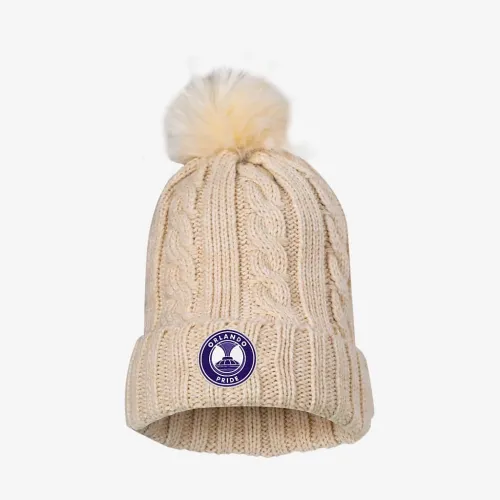 Orlando Pride Nike NWSL Knit Beanie цвет коричневый