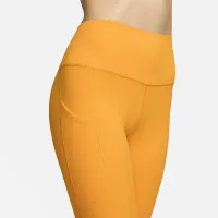 Nike One жіноча З високою талією 7/8 лосіни з кишенямиYellow