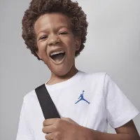 Nike Jordan Warped Galaxy Little детские Graphic футболка цвет белый