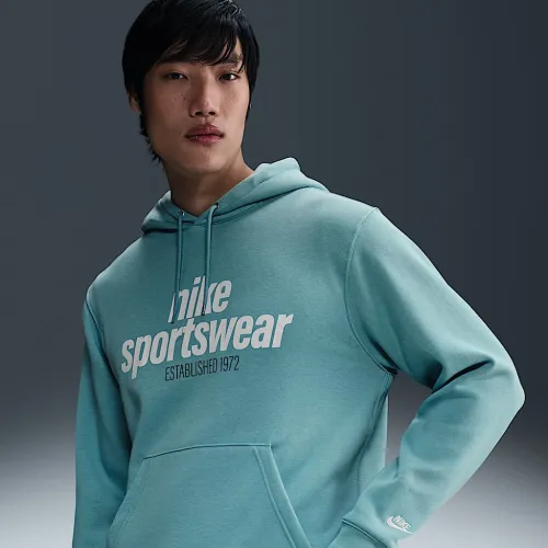 Nike Club чоловічі Fleece Pullover Толстовка з капюшоном блакитний