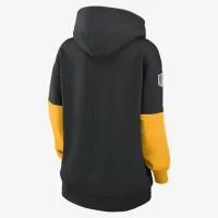 Pittsburgh Steelers Sideline Essential жіноча Nike NFL Pullover Толстовка з капюшоном колір чорний