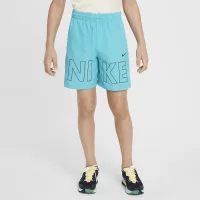 Nike Multi Big дитячі Woven тренувальні шорти колір зелений