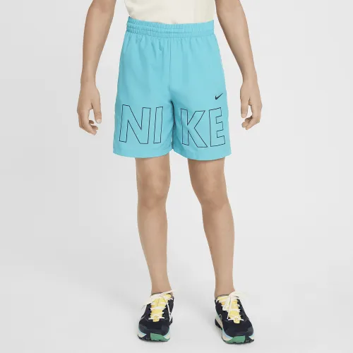 Nike Multi Big дитячі Woven тренувальні шорти колір зелений