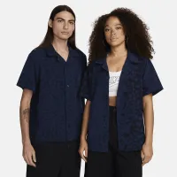 Nike SB Print Bowler Short-Sleeve Button-Up Skate Shirt блакитний
