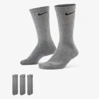 Nike Everyday Plus Cushioned тренувальні Crew шкарпетки (3 пар) колір сірий