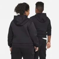 Nike Sportswear Club Fleece Big дитячі Pullover Толстовка з капюшоном (Extended Size) колір чорний