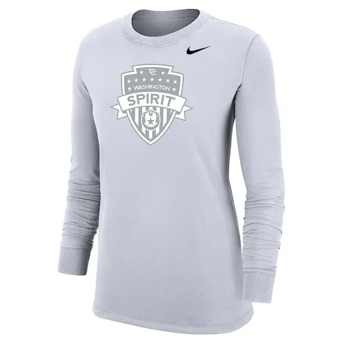 Washington Spirit женская Nike Soccer Long-Sleeve футболка цвет белый