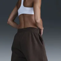 Nike Sportswear Phoenix Fleece жіноча З високою талією оверсайз Sweatpants колір коричневий
