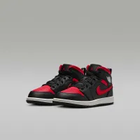 Nike Jordan 1 Mid Little детские Кроссовки цвет черный