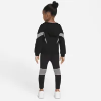 Nike Air Toddler Толстовка с капюшоном and лосины набор цвет черный