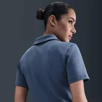 NikeCourt Heritage женская Short-Sleeve Cropped Tennis Polo синий