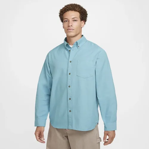 Nike Life мужские Long-Sleeve Oxford Button-Down Shirt синий