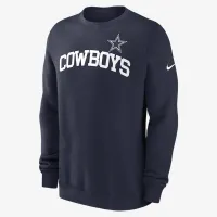 Dallas Cowboys Club мужские Nike NFL Pullover Crew синий