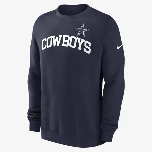 Dallas Cowboys Club мужские Nike NFL Pullover Crew синий