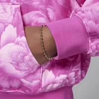 Nike Jordan Brooklyn Essentials Big детские Floral Printed Pullover Толстовка с капюшоном Pink