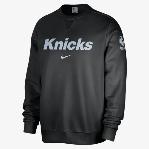 New York Knicks Standard Issue чоловічі Nike Dri-FIT NBA Crew-Neck світшот колір чорний