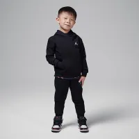 Nike Jordan MJ Brooklyn Fleece Toddler 2-Piece Pullover Толстовка с капюшоном набор цвет черный