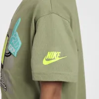 Nike Step Up Your Game Little детские Graphic футболка цвет зеленый