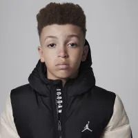 Nike Jordan Big детские Faux Down Куртка цвет коричневый