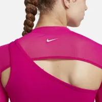 Nike Pro жіноча Long-Sleeve Cropped Top Pink
