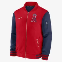 Los Angeles Angels Authentic Collection Dugout чоловічі Nike MLB Full-Zip Bomber Куртка колір червоний