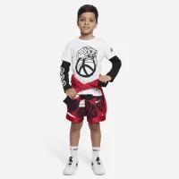 Nike Dri-FIT Elite Printed шорты Little детские шорты цвет красный