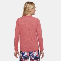 Nike Heather Big детские (для мальчиков) Long-Sleeve Hydroguard Swim Shirt цвет красный