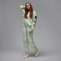 Nike Jordan Brooklyn Fleece женская Graphic Pants цвет зеленый