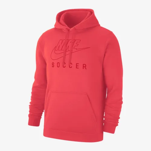 Nike Swoosh Club Fleece чоловічі Soccer Pullover Толстовка з капюшоном колір червоний