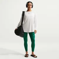 Nike One Relaxed жіноча Dri-FIT Long-Sleeve Top колір білий