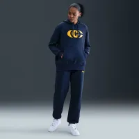 Caitlin Clark Nike баскетбольні Phoenix Fleece Pullover Толстовка з капюшоном блакитний