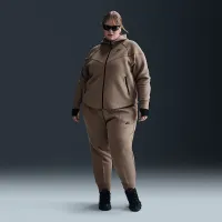 Nike Sportswear Tech Fleece Windrunner жіноча Full-Zip Толстовка з капюшоном (великі розміри) колір коричневий