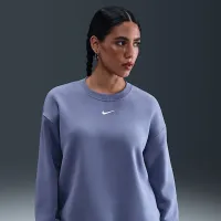 Nike Sportswear Phoenix Fleece жіноча оверсайз Crew-Neck світшот блакитний
