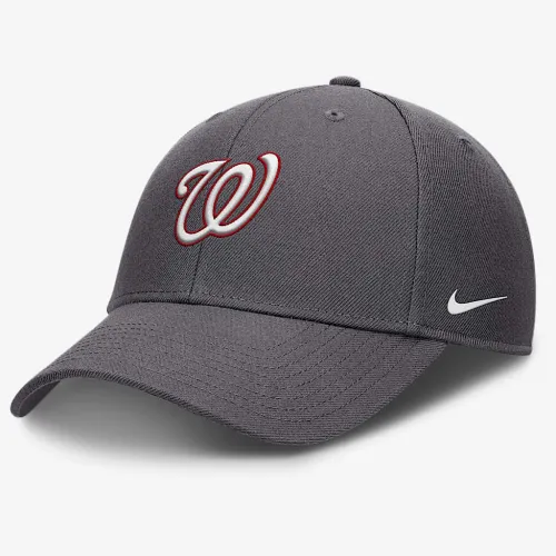 Washington Nationals Club мужские Nike Dri-FIT MLB Adjustable Hat цвет серый