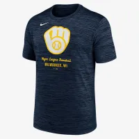 Milwaukee Brewers Velocity чоловічі Nike Dri-FIT MLB футболка блакитний