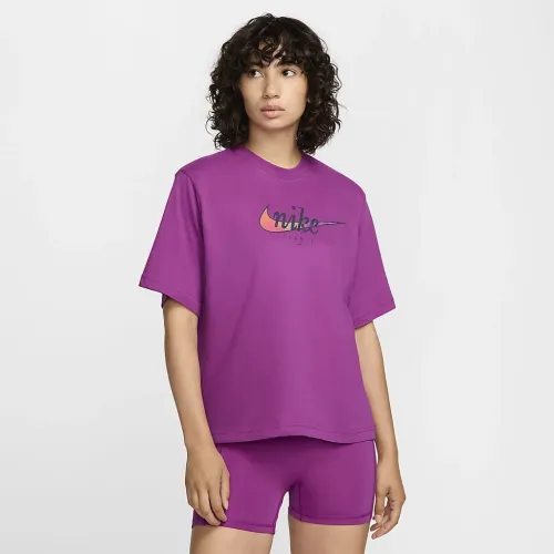 Nike Slam жіноча Dri-FIT Short-Sleeve футболка колір фіолетовий