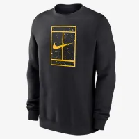 Nike Club Fleece чоловічі Tennis Pullover Crew-Neck світшот колір чорний