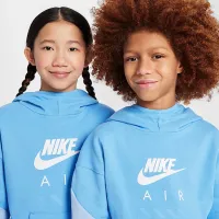Nike Air Big дитячі Fleece Pullover Толстовка з капюшоном блакитний