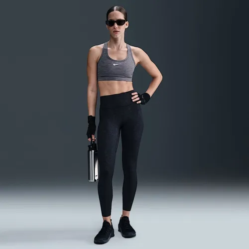 Nike Universa женская Medium-Support С высокой Талией 7/8 лосины цвет черный