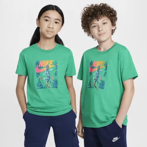 Nike Sportswear Big дитячі футболка колір зелений